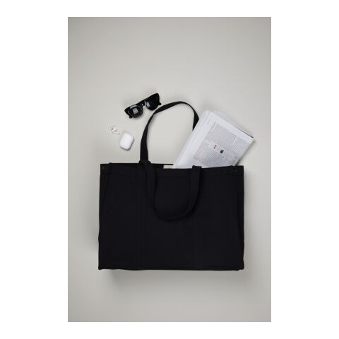 VINGA Grand tote bag en toile recyclée AWARE™ Hilo noir | sans marquage | non disponible | non disponible | non disponible