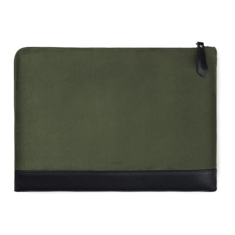 VINGA Pochette ordinateur 14" en polyester RCS Marlow vert-noir | sans marquage | non disponible | non disponible