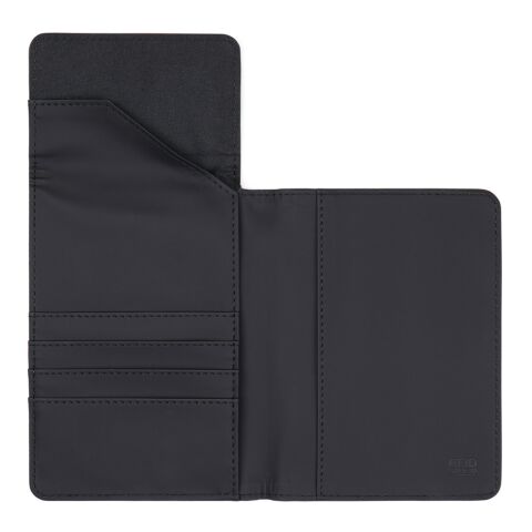 VINGA Baltimore Etui passeport anti-RFID en PU recyclé RCS noir | sans marquage | non disponible | non disponible