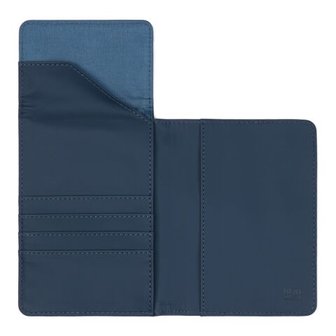VINGA Baltimore Etui passeport anti-RFID en PU recyclé RCS bleu marine | sans marquage | non disponible | non disponible