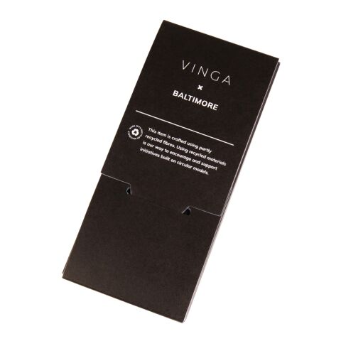 VINGA Etiquette à bagages en polyester RCS Baltimore noir | sans marquage | non disponible | non disponible