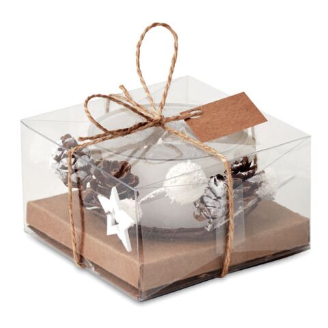 Bougeoir de Noël blanc | sans marquage | non disponible | non disponible | non disponible