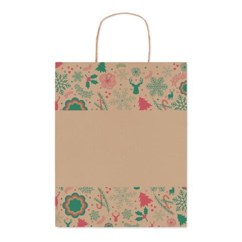 Sac en papier cadeau moyen beige | sans marquage | non disponible | non disponible | non disponible