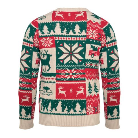 Pull de Noël tricoté S-M beige