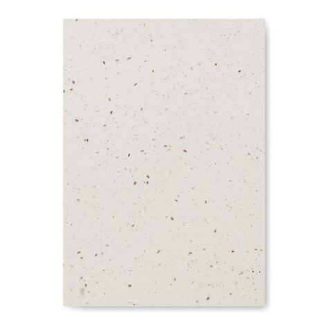 Carnet A5 couv. papier semence blanc | sans marquage | non disponible | non disponible