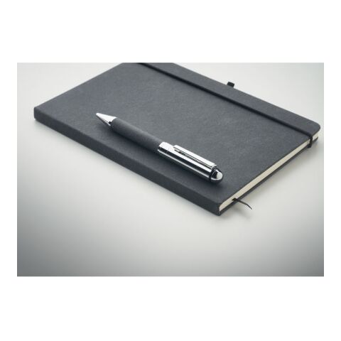 Carnet en cuir recyclé et stylo noir | sans marquage | non disponible | non disponible | non disponible