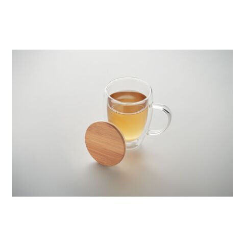Mug en verre double paroi 300ml transparent | sans marquage | non disponible | non disponible | non disponible