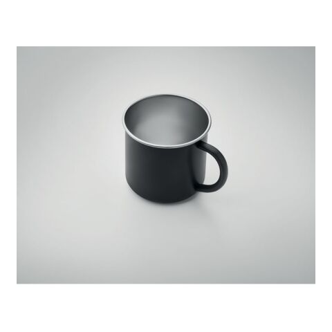 Tasse en acier inox recyclé noir | sans marquage | non disponible | non disponible | non disponible