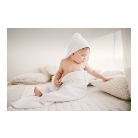 Cape de bain en coton blanc | sans marquage | non disponible | non disponible | non disponible