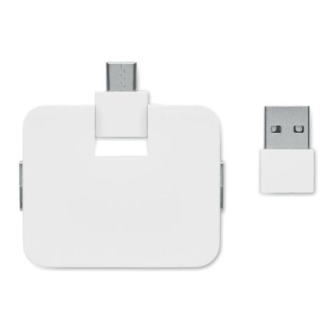 Hub USB 4 ports et câble 20cm blanc | sans marquage | non disponible | non disponible | non disponible