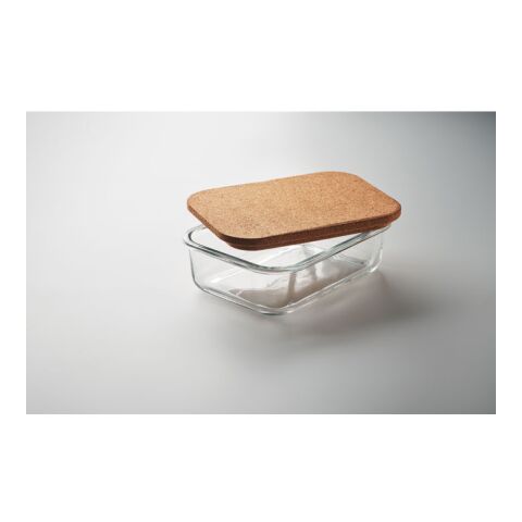 Lunchbox en verre &amp; liège transparent | sans marquage | non disponible | non disponible | non disponible