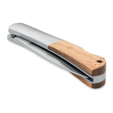 Couteau pliable en acacia bois | sans marquage | non disponible | non disponible