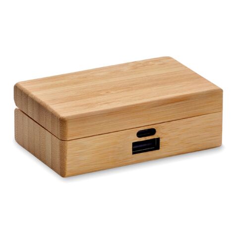 Ecouteurs TWS dans un étui bois | sans marquage | non disponible | non disponible | non disponible