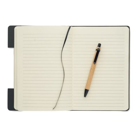 Carnet A5 RPET et stylo noir | sans marquage | non disponible | non disponible | non disponible