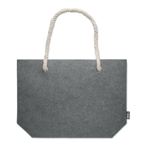 Sac de plage en feutre RPET gris | sans marquage | non disponible | non disponible | non disponible