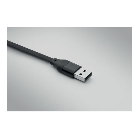 Porte-clés câble 60W en ABS noir | sans marquage | non disponible | non disponible | non disponible