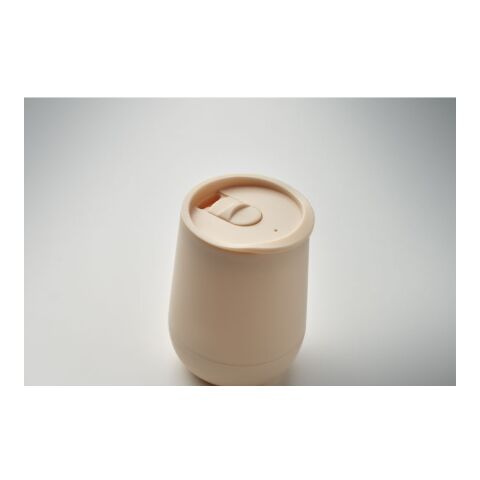 Gobelet double paroi PP 300 ml beige | sans marquage | non disponible | non disponible