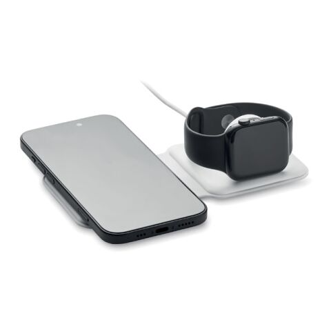 Chargeur pliable 2 en 1 15W blanc | sans marquage | non disponible | non disponible | non disponible