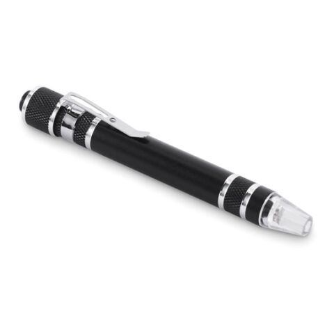 Stylo multi-outils recyclé noir | sans marquage | non disponible | non disponible