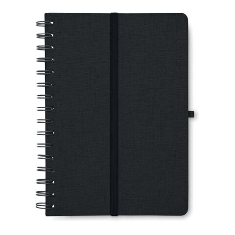 Cahier A5 support de téléphone noir | sans marquage | non disponible | non disponible | non disponible