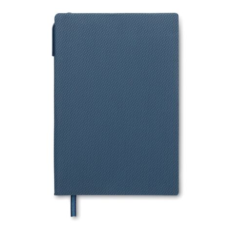 Cahier A5 en PU avec stylo Marine foncé | sans marquage | non disponible | non disponible | non disponible