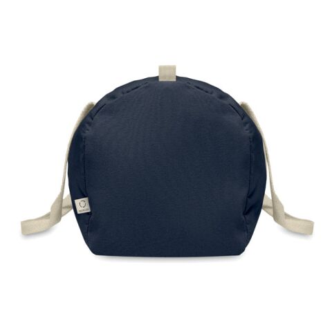 Sac de sport coton recyclé Marine foncé