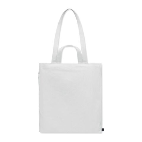 Sac shopping en coton recyclé blanc | sans marquage | non disponible | non disponible | non disponible