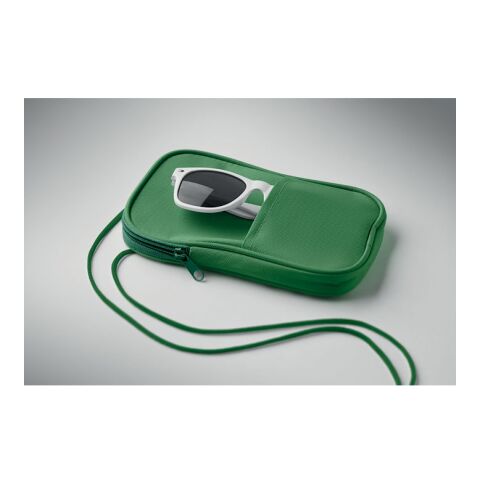 Pochette de voyage RPET vert