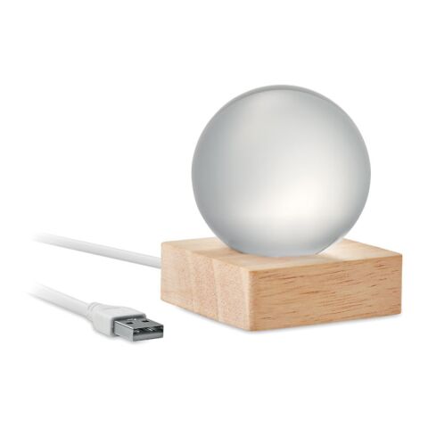 Sphère en verre LED bois | sans marquage | non disponible | non disponible