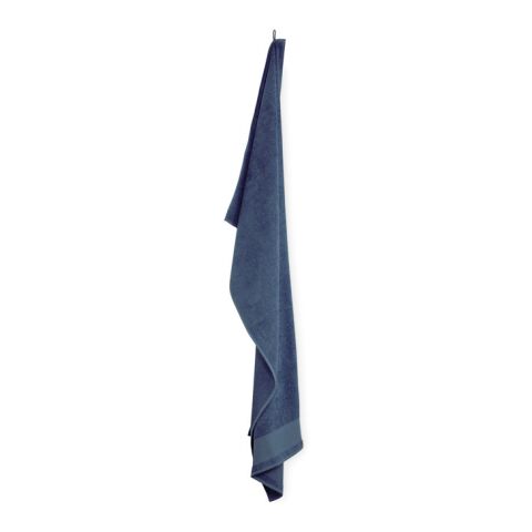 Serviette de bain en coton bleu