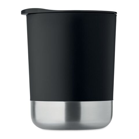 Mug simple paroi 300ml noir | sans marquage | non disponible | non disponible