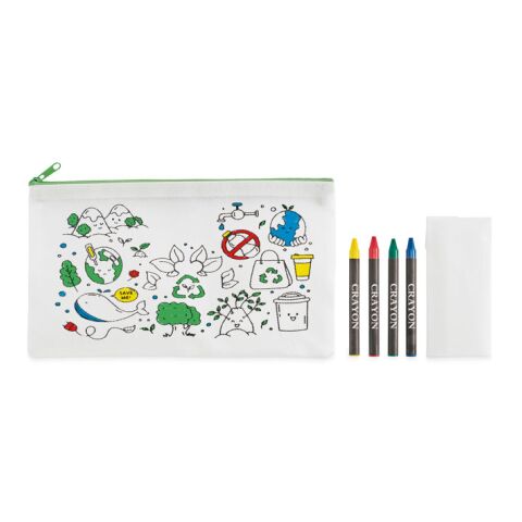 Trousse 4 crayons de couleur lime | sans marquage | non disponible | non disponible | non disponible