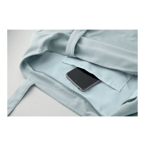 Grand sac shopping en velours bleu ciel | sans marquage | non disponible | non disponible | non disponible