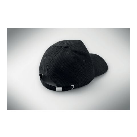 Casquette 5 pans en velours noir | sans marquage | non disponible | non disponible | non disponible