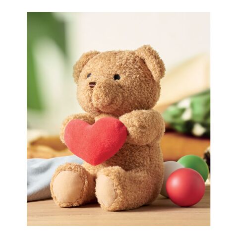 Grand Ourson avec cœur 23cm rouge | sans marquage | non disponible | non disponible | non disponible
