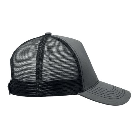 Casquette trucker à 5 panneaux gris foncé