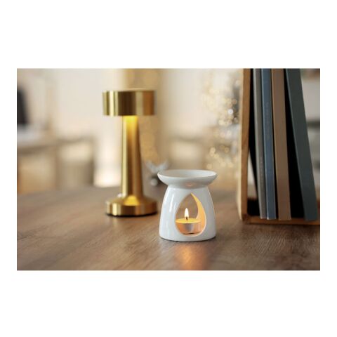 Brûleur de parfum vanille blanc