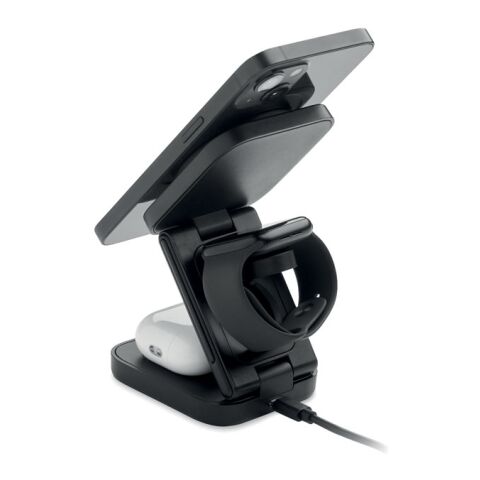 Station de charge pliable 3en1 noir