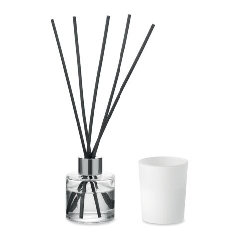 Set bougie et diffuseur blanc
