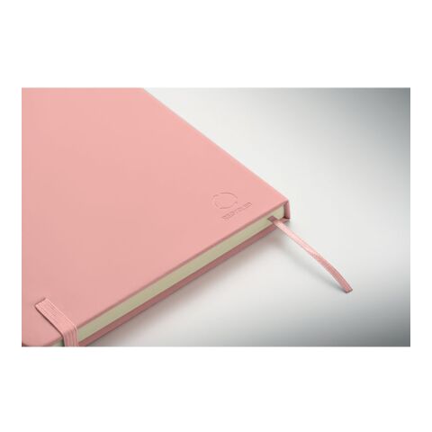 Carnet A5 en PU recyclé rose