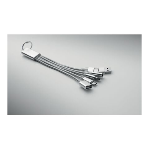 Porte-clés 3-en-1 argent