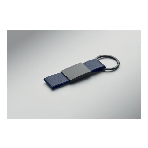 Set stylo à bille et porte-clés en bleu