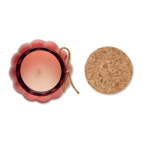 Bougie vanille cire végétale rouge