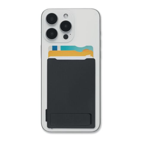 Porte-cartes et support magnétique noir