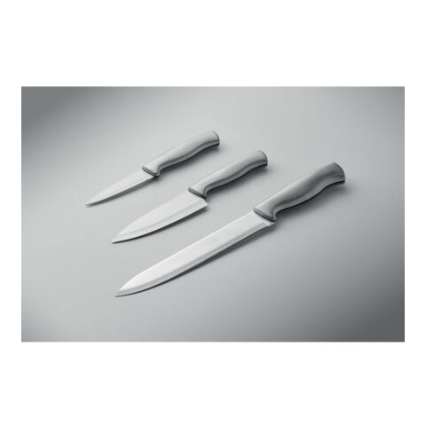 Set de couteaux en acier inox argent