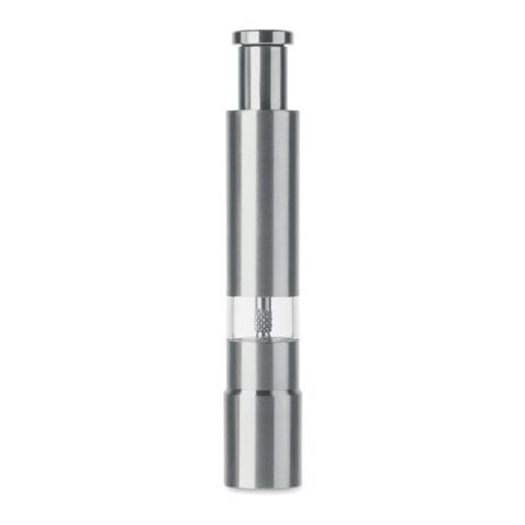 Broyeur de sel et de poivre gris transparent