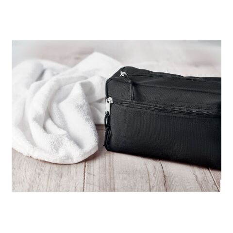 Trousse de toilette en RPET noir | sans marquage | non disponible | non disponible | non disponible