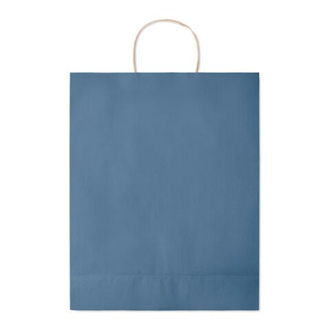 Sac en papier grand format bleu | sans marquage | non disponible | non disponible | non disponible