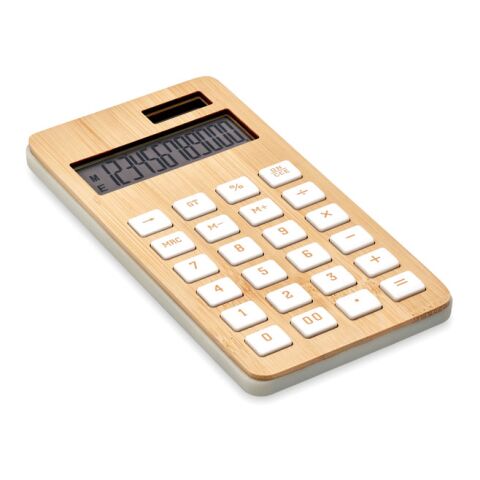 Calculatrice 12 chiffres en bambou bois | sans marquage | non disponible | non disponible | non disponible