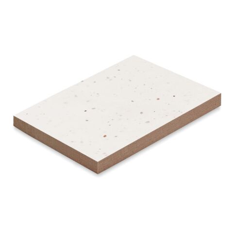 Bloc-notes avec couverture à planter blanc | sans marquage | non disponible | non disponible